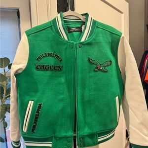 Eagles XS Varsity Jacket.